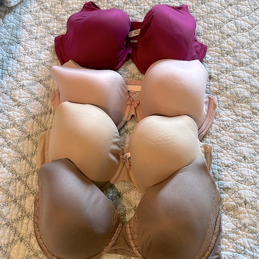 Victorias Secret 36DDD lined perfect coverage bra haul!